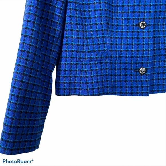 Vintage Pendleton Wool Cropped Blazer Jacket - Picture 3 of 14